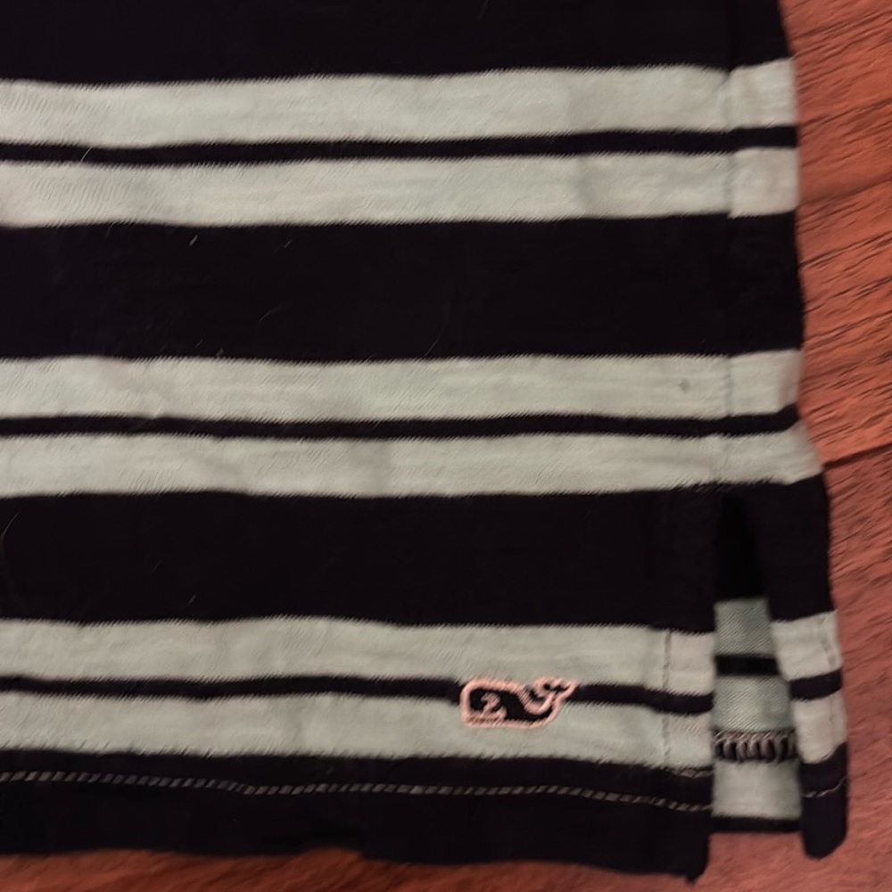 Vineyard vines, teal, and blue t-shirt dress-Medium - Picture 3 of 4